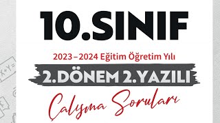 10SINIF 2DÖNEM 2YAZILI ÇALIŞMA SORULARI [upl. by Clabo606]