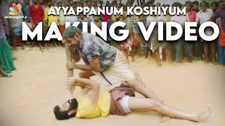 Ayyappanum Koshiyum Fight Scene Making  Behind The Scenes  Prithviraj Sukumaran Biju Menon Sachy [upl. by Adneram]