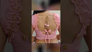 💯👌2024 ka new designer blouse back design sleeves blouse design shortvideo Anishkasahani50 [upl. by Yrebmik]