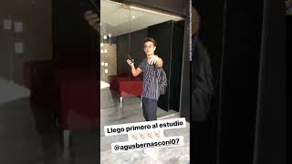 Agus llega puntual al estudio👏👏 MYAstories [upl. by Ahsienauq3]