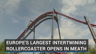 Europes largest intertwining rollercoaster opens in Co Meath [upl. by Olegnalehcim]