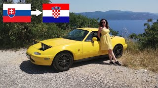 S Mazdou MX5 do Chorvátska 2024  1 časť [upl. by Seuqcaj]