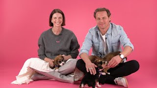 Sam Heughan and Caitríona Balfe The Puppy Interview [upl. by Nosle814]