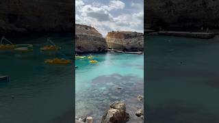 Beautiful view from Anchor Bay Malta travel europe malta fyp sea cliff mediterranean [upl. by Ladin]