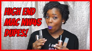 2017 MAC NW45 High End Foundation Dupes PrettyPRChickTV [upl. by Rodney444]