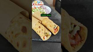 Falafel Wrap Recipe Indian Style men shorts [upl. by Htbazile]