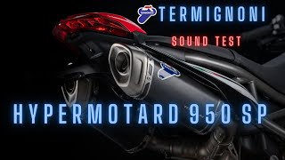 HYPERMOTARD 950SP  TERMIGNONI sound test [upl. by Rolan]