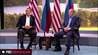 Watch President Obama and Russian President Putin Speak at the G8 Conference [upl. by Brittnee]