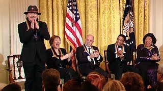 Carlos Santana Honored by President Obama [upl. by Adlez]