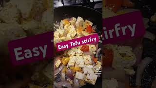 Easy Tofu stirfry tofu tofustirfry [upl. by Aivil]