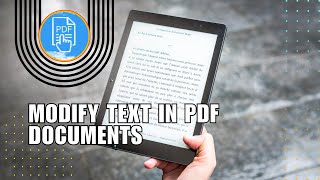 How to Add Delete and Modify Text in PDF Documents [upl. by Nicks]