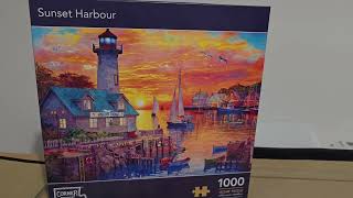 Corner Pieces Sunset Harbour 1000pc Jigsaw Puzzle [upl. by Dowzall]