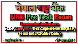 🔴 NRB Pre test Exam  Economics Indicator  Green Academy [upl. by Anniram]