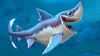 New Shark PORBEAGLE A Strong Hunter Unlocked  Hungry Shark World Gameplay 3 [upl. by Lerrad]