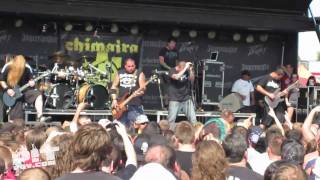 CHIMAIRA • Resurrection • Rockstar Mayhem Fest • Dallas • 2010 • PIT POV [upl. by Orelu625]