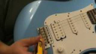 How to Set the Intonation on a stratocaster style guitar [upl. by Buskirk]