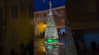 Inaugurazione Albero di Natale alluncinetto a Rocchetta Tanaro [upl. by Hoye497]