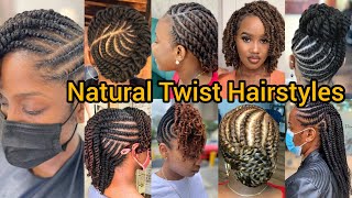 Natural Twist Braid Hairstyles  Mini Twist Braids  Passion Twist Braids  Kinky Twist  Twist Hair [upl. by Demeyer197]