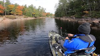 Late Fall Bass Fishing in the Kawarthas Ontario [upl. by Llevad164]