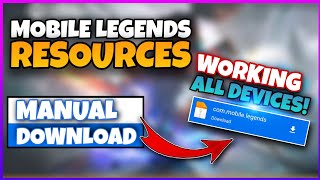 HOW TO FAST DOWNLOAD MOBILE LEGENDS RESOURCES  MANUAL DOWNLOAD OF ML RESOURCES  NEXT PATCH [upl. by Gregory]