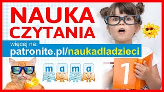 Nauka Czytania  Składanie Literek Pierwszych Słów i Alfabet dla Dzieci po Polsku cz1 [upl. by Eidur118]