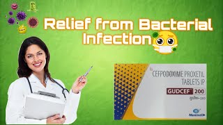 GUDCEF 200mg Medecine के फायदे और नुकसान Uses and Side Effects of gudcef HINDI  Antibacterial [upl. by Absalom]