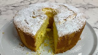 CHIFFON CAKE  ricetta semplice col bicchiere [upl. by Hauck154]