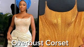 How to Cut this Overbust Corset with Scoop Neckline [upl. by Nailuj]