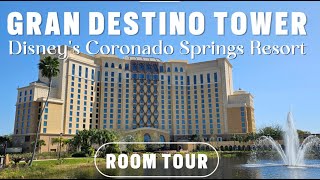 Gran Destino Tower at Disneys Coronado Springs Resort Room Tour  Water View [upl. by Millie94]