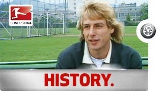 Jürgen Klinsmann  Bundesliga GoalGetter and Coach [upl. by Arinaj769]