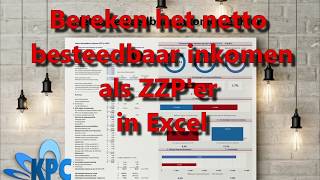 Bereken het netto besteedbaar inkomen als ZZPer in Excel [upl. by Ayatnahs]