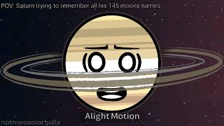 POV Saturn trying to remember all his 145 moons names [upl. by Latterll]