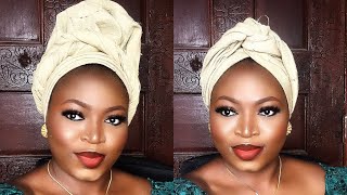 TIE SIMPLE GELE BY YOURSELF  DIY GELE  DETAILED EXPLANATION [upl. by Las695]