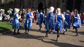 Glorishears of Brummagem Morris Dancers dance quotJenny Lindquot at Lichfield Festival of Folk  L2F [upl. by Ahsropal]