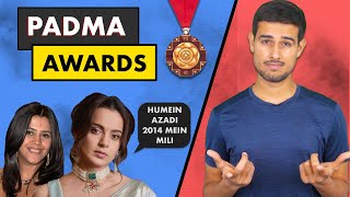 Padma Awards  Kangana Ranaut Controversy  Who selects Winners  Dhruv Rathee [upl. by Adrahc]