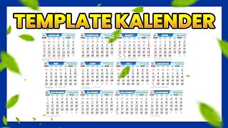 FREE DOWNLOAD TEMPLATE KALENDER 2025 TANPA PASSWORD [upl. by Zwart]