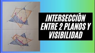 Intersección de dos planos y Visibilidad [upl. by Rinna376]