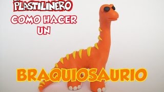 Como hacer un Braquiosaurio de Plastilina [upl. by Picardi527]