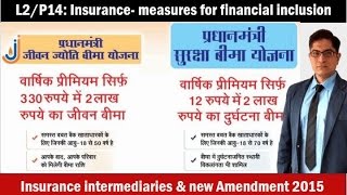 L2P14 MicroInsurance PM Jeevan Jyoti amp Suraksha Bima Yojana [upl. by Iznekcam197]