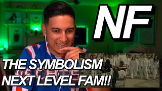 NF  LEAVE ME ALONE VIDEO REACTION  THE SYMBOLISM CRAZY [upl. by Anirt]