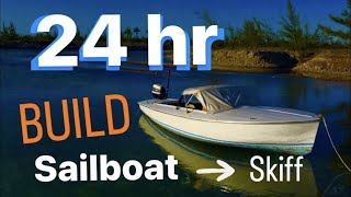 How to build a skiff boat in 24 hrs Part 2 [upl. by Oivat]