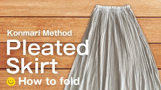 How to fold Pleated Skirt Konmari Method [upl. by Harvey394]