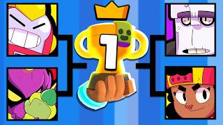 All Brawler Tournament Who is BEST BRAWLER in Brawl Stars [upl. by Coonan]