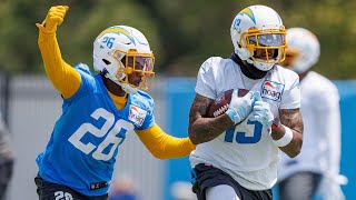 Mic’d Up Asante Samuel Jr At 2022 OTAs  LA Chargers [upl. by Ahsinuq]