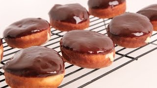 Homemade Boston Cream Donuts Recipe  Laura Vitale  Laura in the Kitchen Episode 867 [upl. by Lasky176]