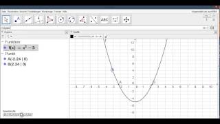 Geogebra Nullstellen berechnen [upl. by Elli]