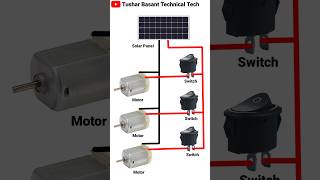 5 Volt DC Solar Panel amp 5 Volt DC Motor Connection DIY Project shorts [upl. by Kir]