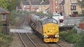 RHTT  DRS Class 37s  Castleford  Autumn 2023 [upl. by Nospmas]