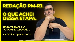 REDAÇÃO SD PMERJ O QUE ACHEI DESSA ETAPA [upl. by Webber]