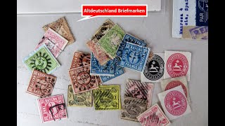 Briefmarken wertvoll Schatzsuche in Dieters Altdeutschland Briefmarken [upl. by Yemirej136]